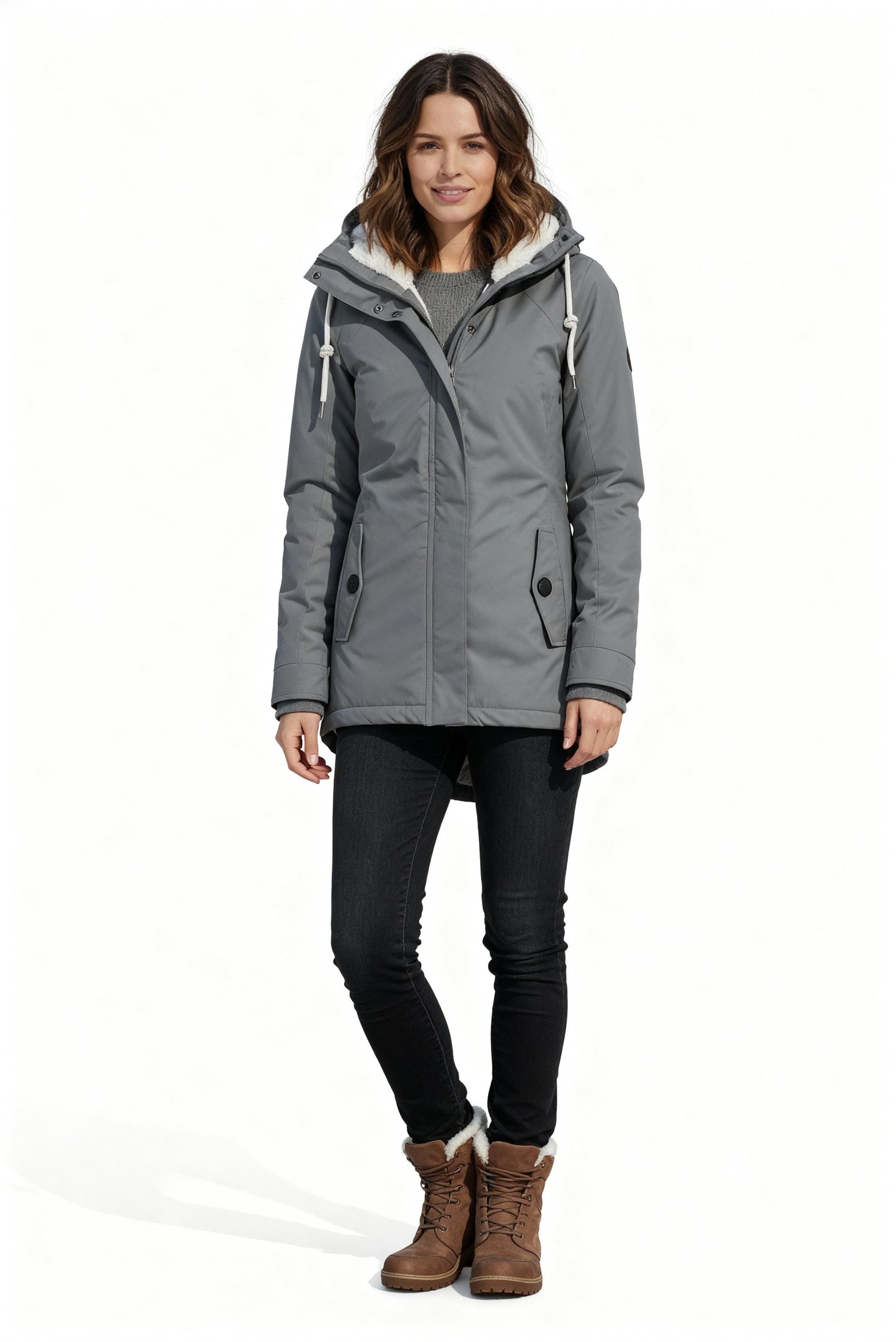 Winterjacke Damen | Wasserdicht & Warme Jacke mit Kapuze für Kalte Tage