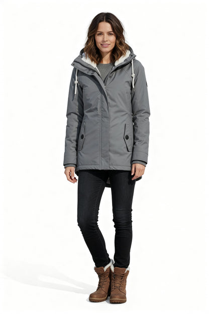 Winterjacke Damen | Wasserdicht & Warme Jacke mit Kapuze für Kalte Tage