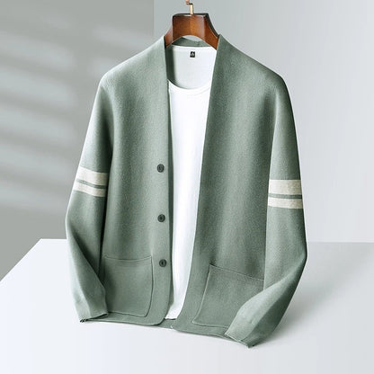 Strick-Cardigan Herren | Lässiger Komfort mit sportlich-eleganten Streifen