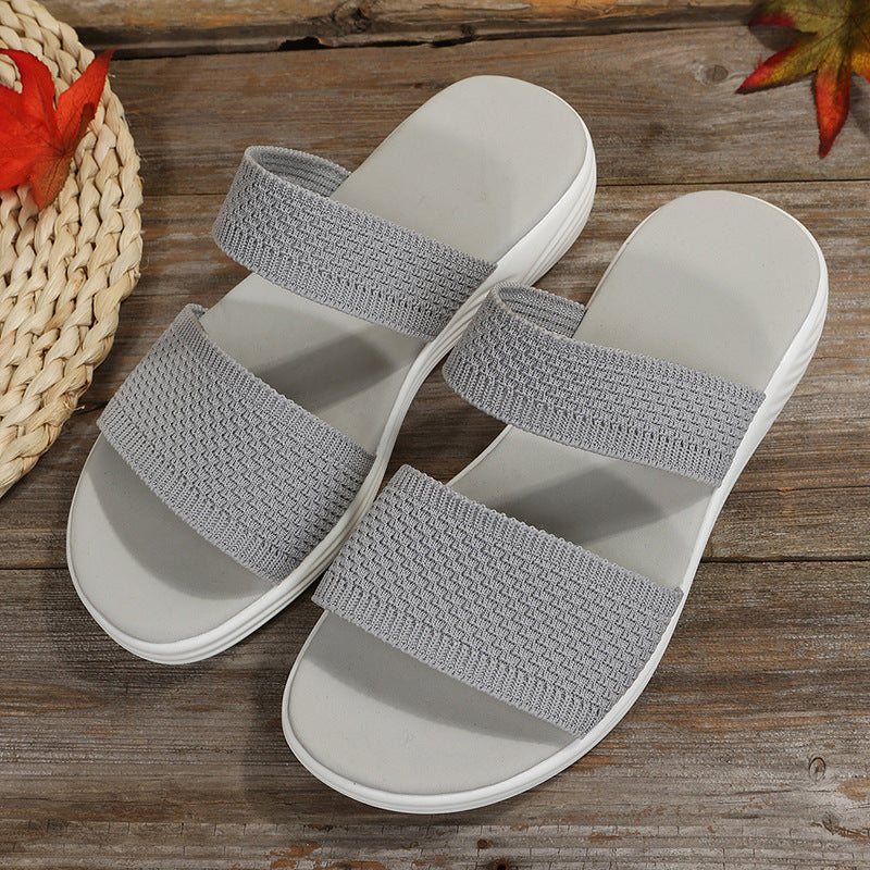 Damen Sandalen – Leichte Komfortsandalen mit elastischen Riemen