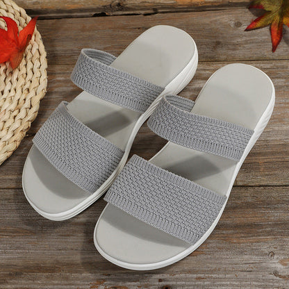Damen Sandalen – Leichte Komfortsandalen mit elastischen Riemen