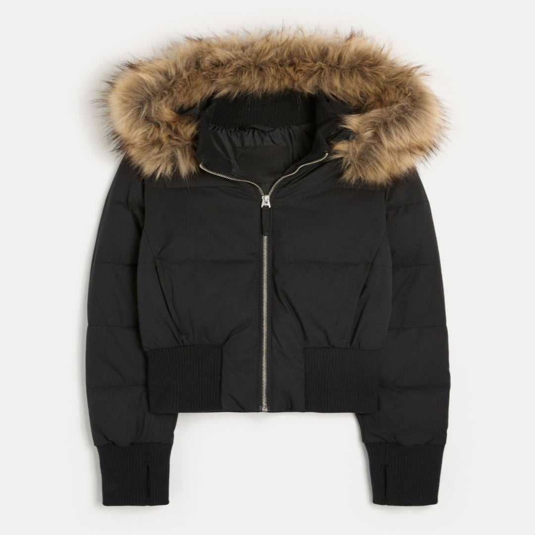 Damen Wattierte Übergangsjacke mit Kapuze – Warme Steppjacke für Alltag und kühle Tage