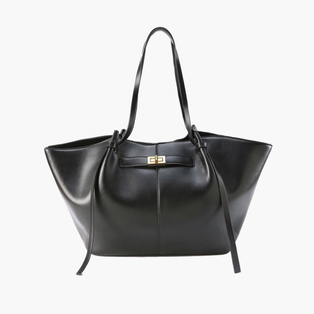 Damen Umhängetasche mit Drehverschluss – Geräumige Handtasche für Alltag, Arbeit und City-Looks