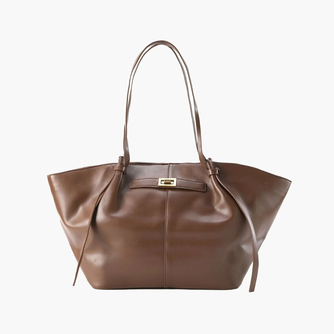 Damen Umhängetasche mit Drehverschluss – Geräumige Handtasche für Alltag, Arbeit und City-Looks