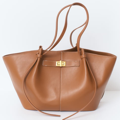 Damen Umhängetasche mit Drehverschluss – Geräumige Handtasche für Alltag, Arbeit und City-Looks