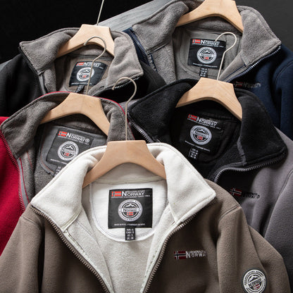 Cameron | Herren Softjacke mit Stehkragen & Reißverschluss | Warm und Bequem für den Winter