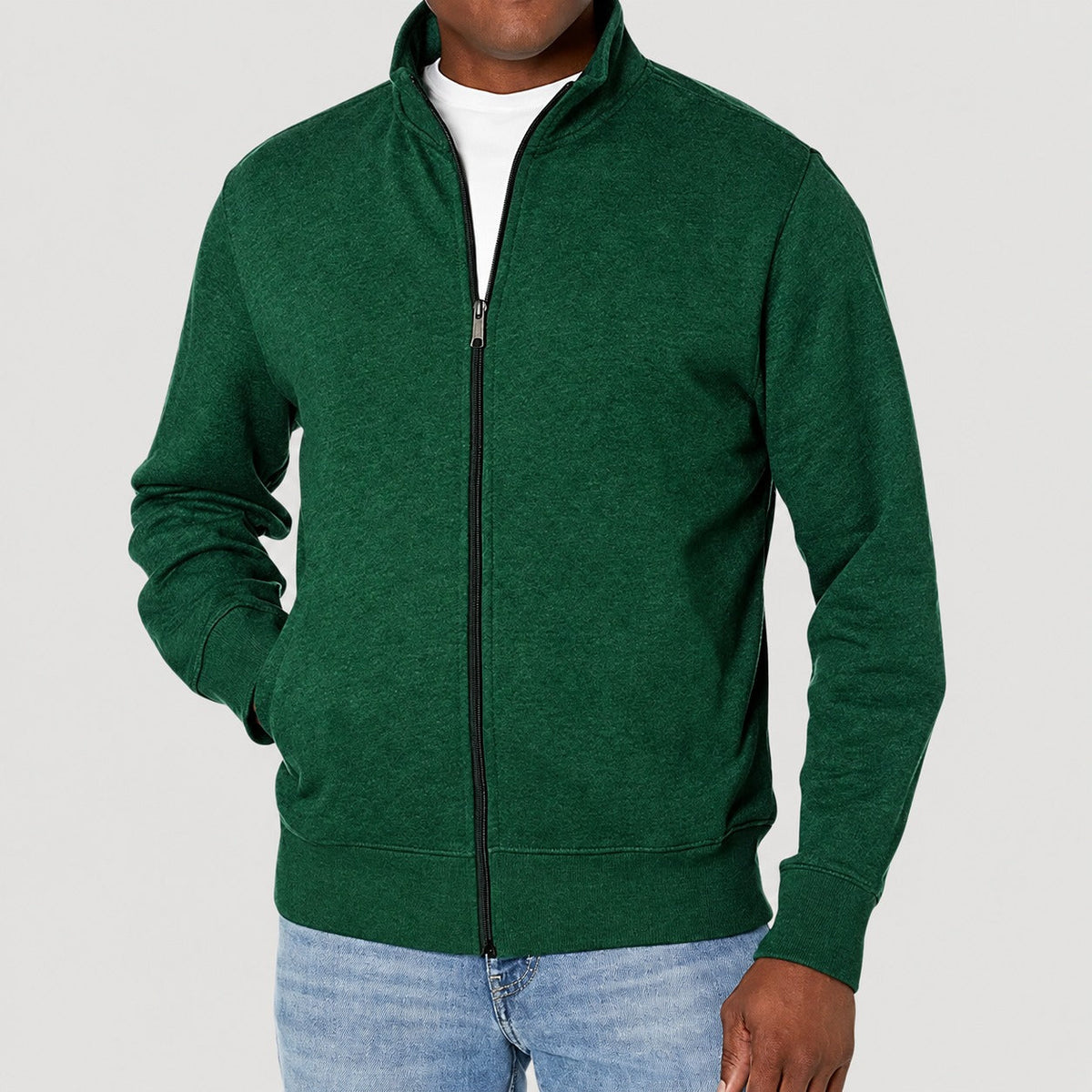 Herren Jacke | Freizeitjacke mit Stehkragen und Reißverschluss