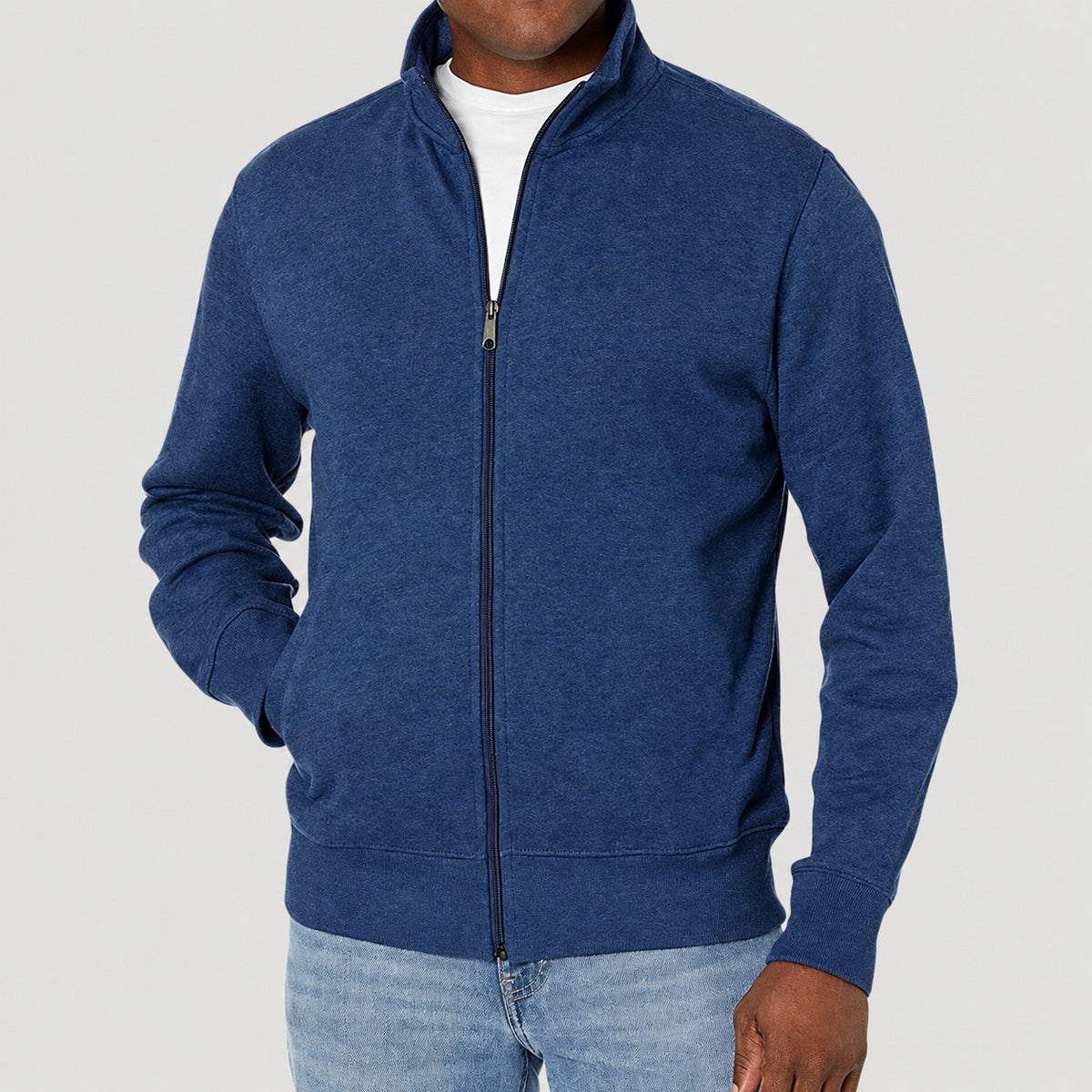 Herren Jacke | Freizeitjacke mit Stehkragen und Reißverschluss