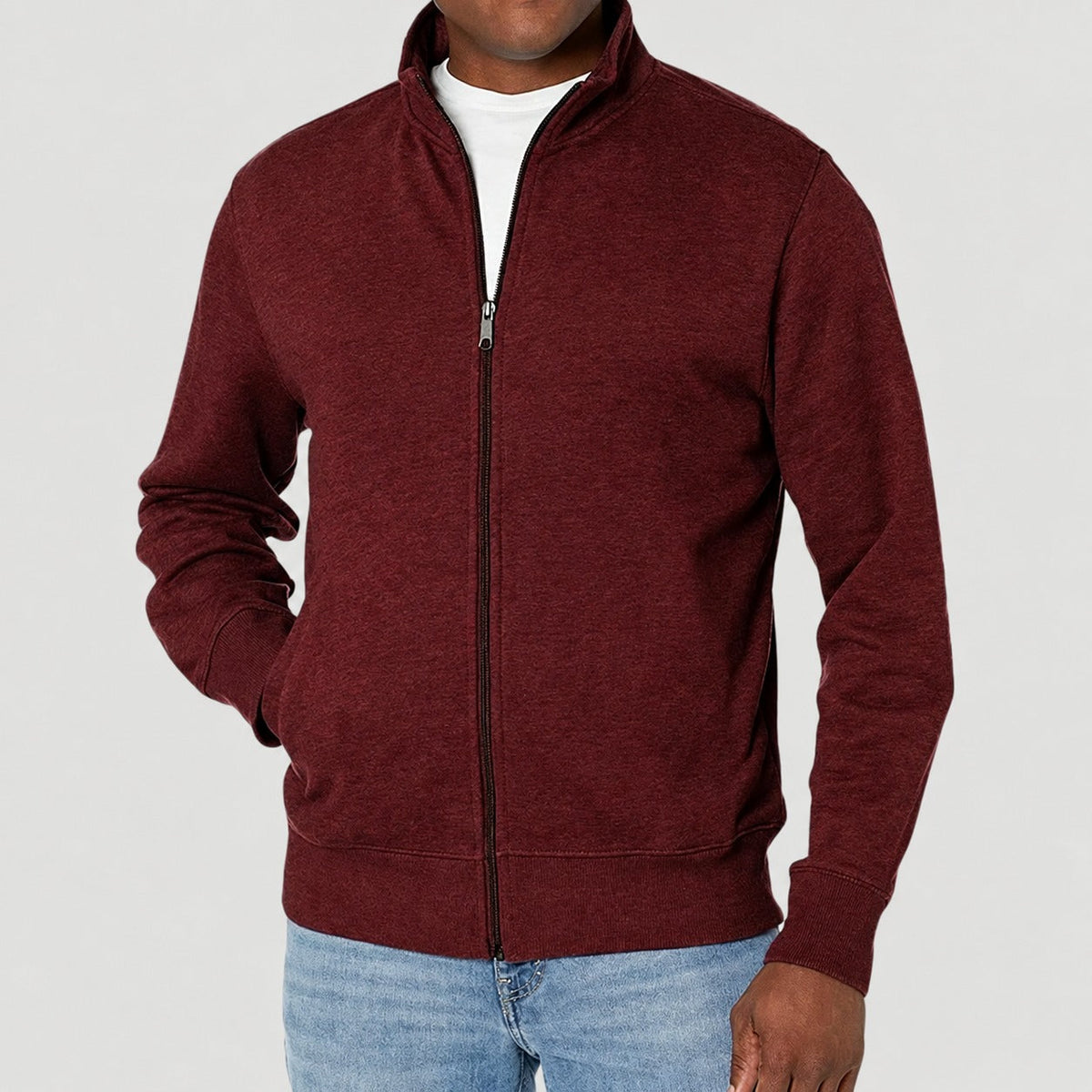 Herren Jacke | Freizeitjacke mit Stehkragen und Reißverschluss