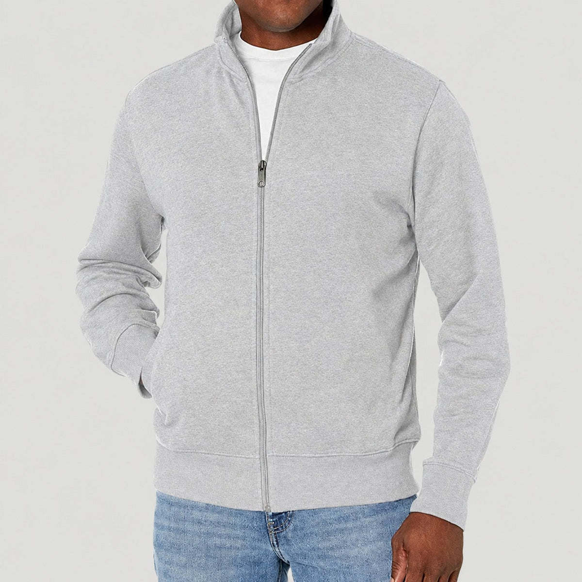 Herren Jacke | Freizeitjacke mit Stehkragen und Reißverschluss