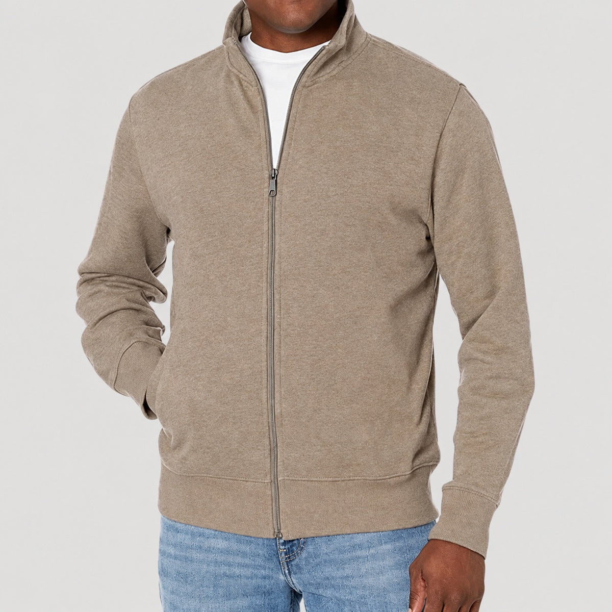 Herren Jacke | Freizeitjacke mit Stehkragen und Reißverschluss