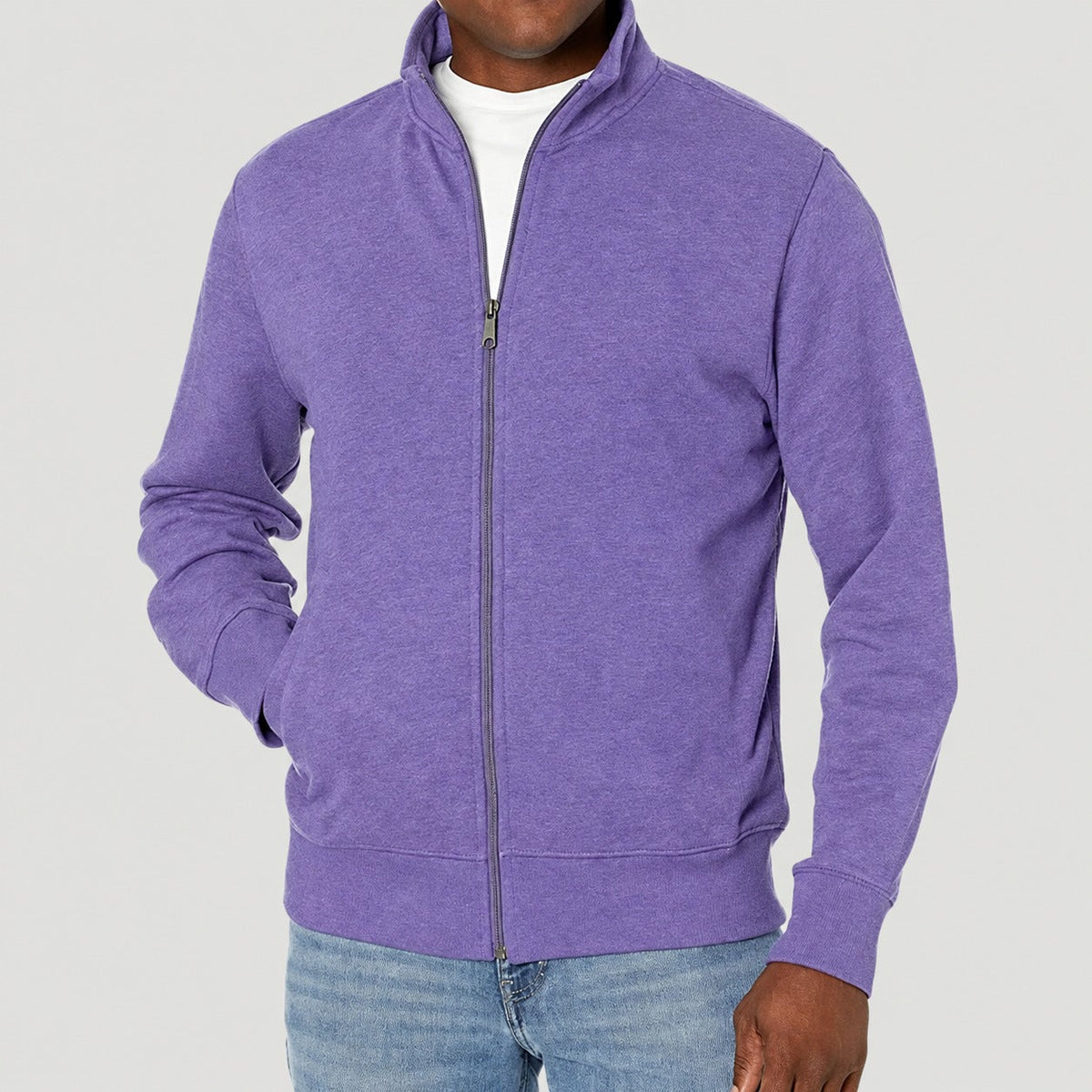 Herren Jacke | Freizeitjacke mit Stehkragen und Reißverschluss