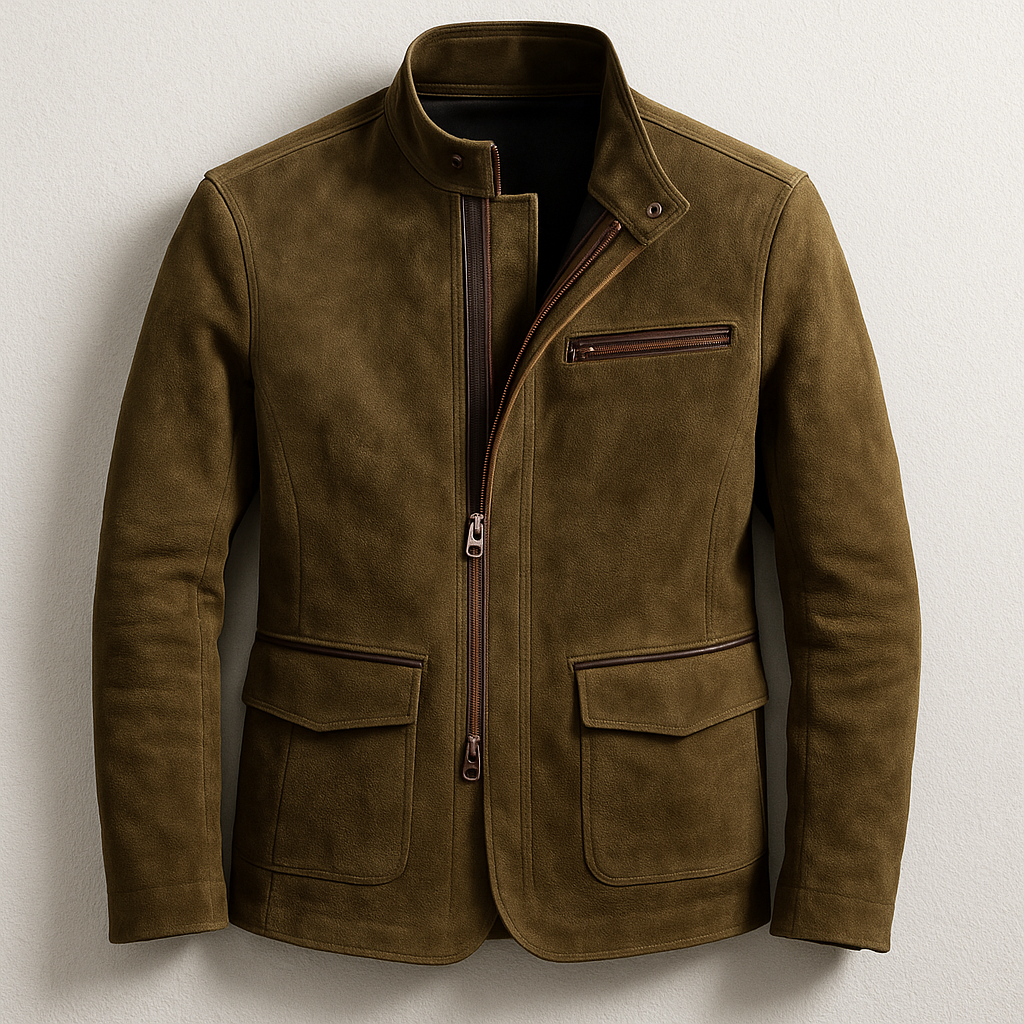 Wildlederjacke Herren mit Stehkragen | Zeitlose Eleganz & moderner City-Look