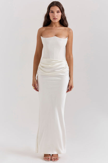 Elegantes Trägerloses Damen Maxikleid – Feminin, Stilvoll & Perfekt für Events