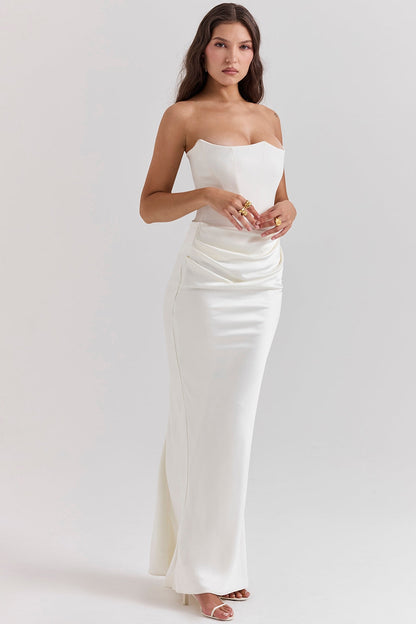 Elegantes Trägerloses Damen Maxikleid – Feminin, Stilvoll & Perfekt für Events