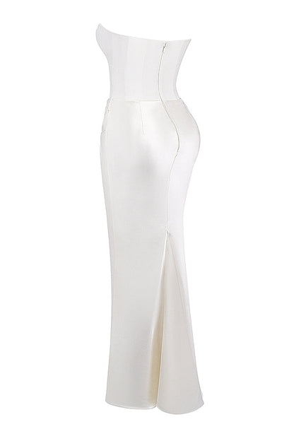 Elegantes Trägerloses Damen Maxikleid – Feminin, Stilvoll & Perfekt für Events