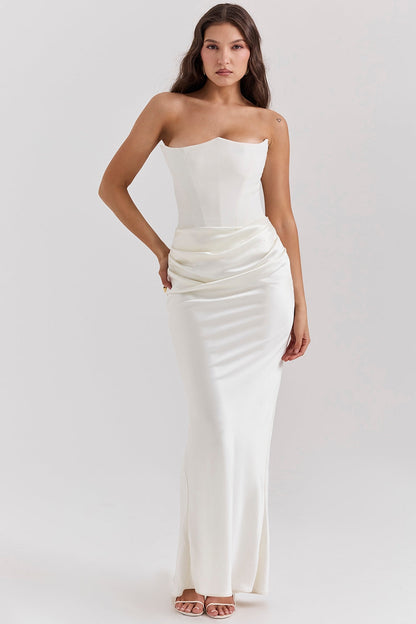 Elegantes Trägerloses Damen Maxikleid – Feminin, Stilvoll & Perfekt für Events