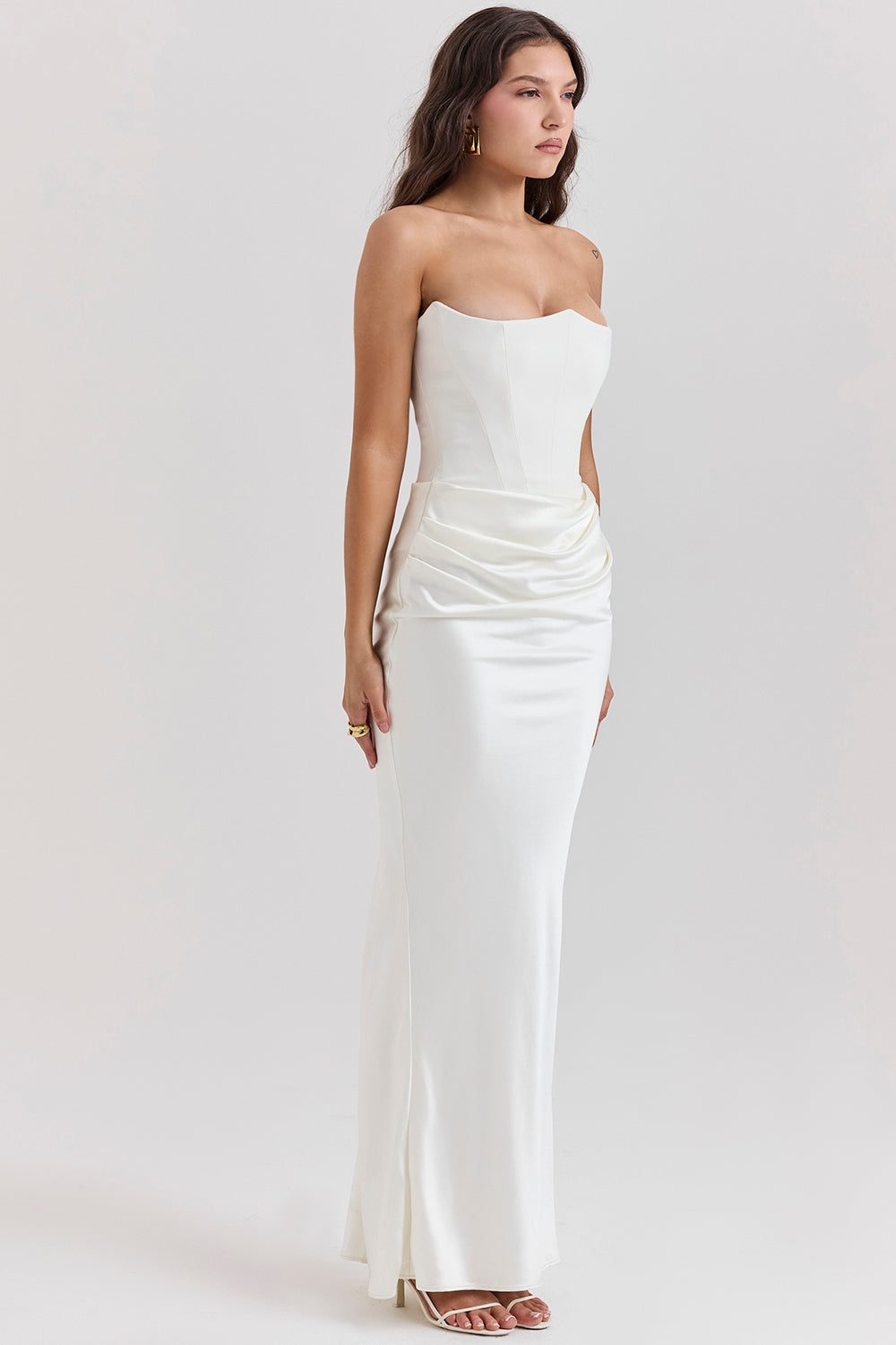 Elegantes Trägerloses Damen Maxikleid – Feminin, Stilvoll & Perfekt für Events