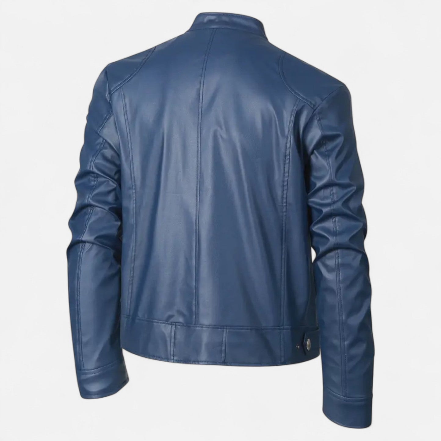 Hendrik | Herren Lederoptik Jacke – Zipped Biker Style für Herbst & Winter