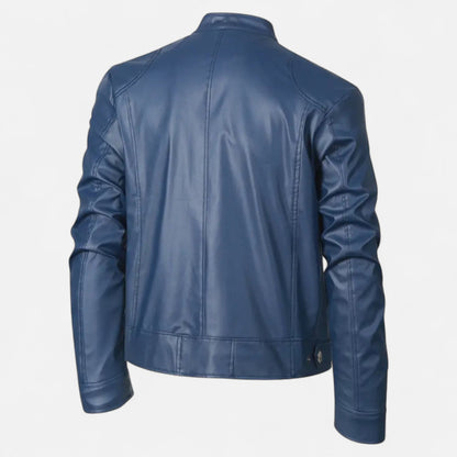 Hendrik | Herren Lederoptik Jacke – Zipped Biker Style für Herbst & Winter