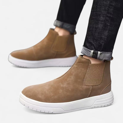 Isaac | Herren Chelsea Boots mit elastischen Seitenteilen – Stilvolle Vintage Ankle Boots aus Lederoptik