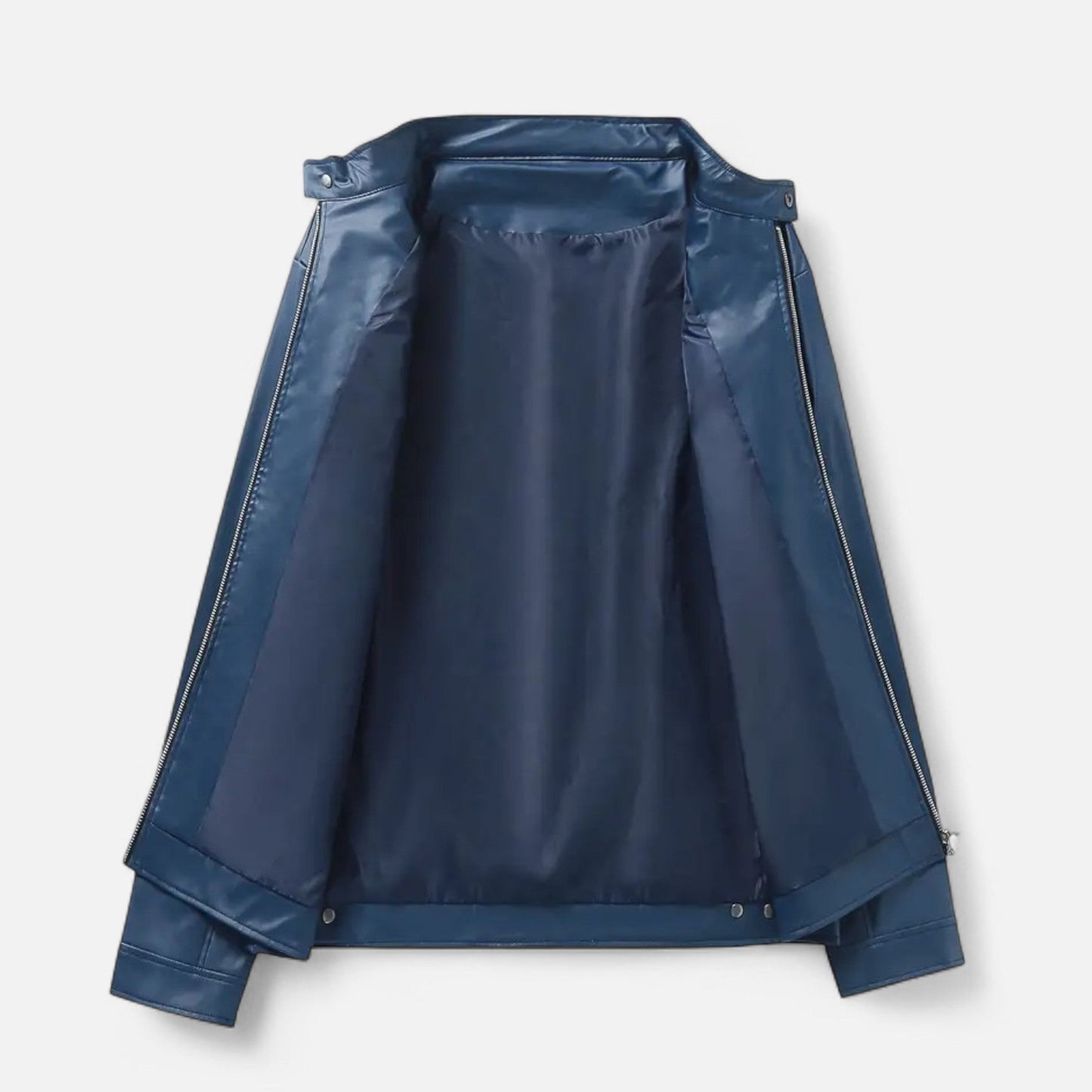 Hendrik | Herren Lederoptik Jacke – Zipped Biker Style für Herbst & Winter