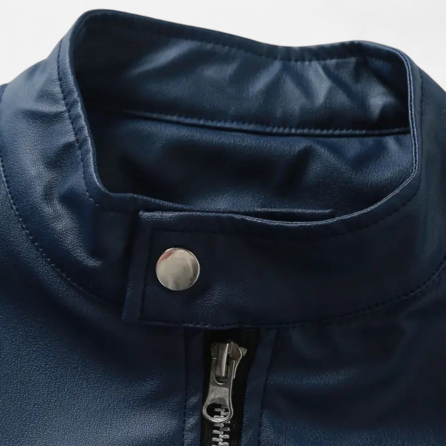 Hendrik | Herren Lederoptik Jacke – Zipped Biker Style für Herbst & Winter