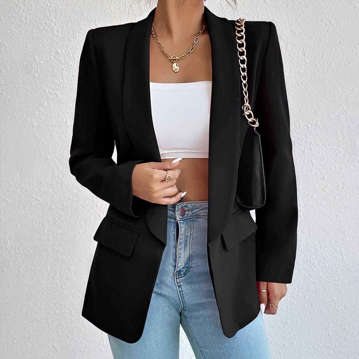 Damenblazer mit taillierter Passform – Eleganter Blazer für Büro, Alltag und vielseitige Outfits