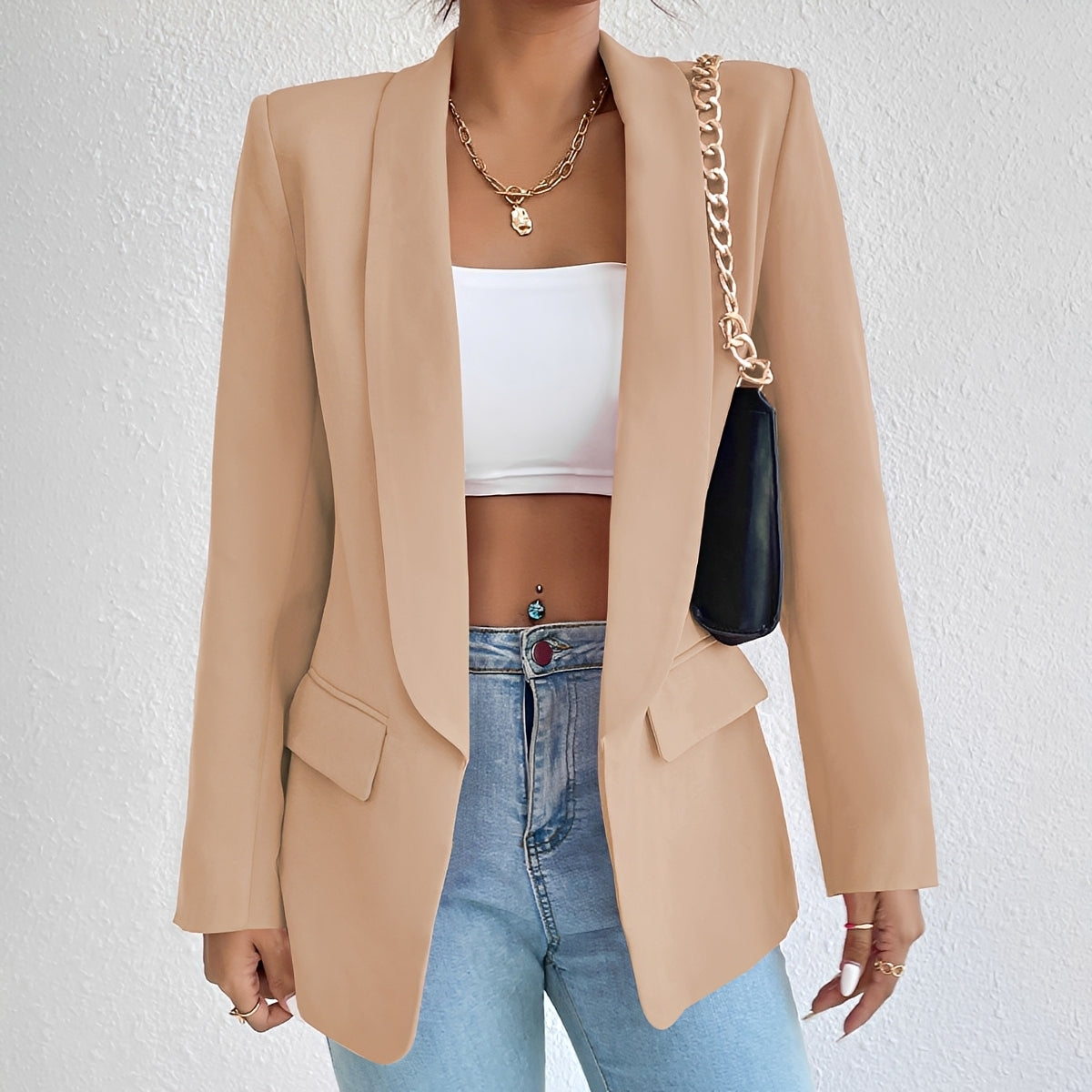Damenblazer mit taillierter Passform – Eleganter Blazer für Büro, Alltag und vielseitige Outfits