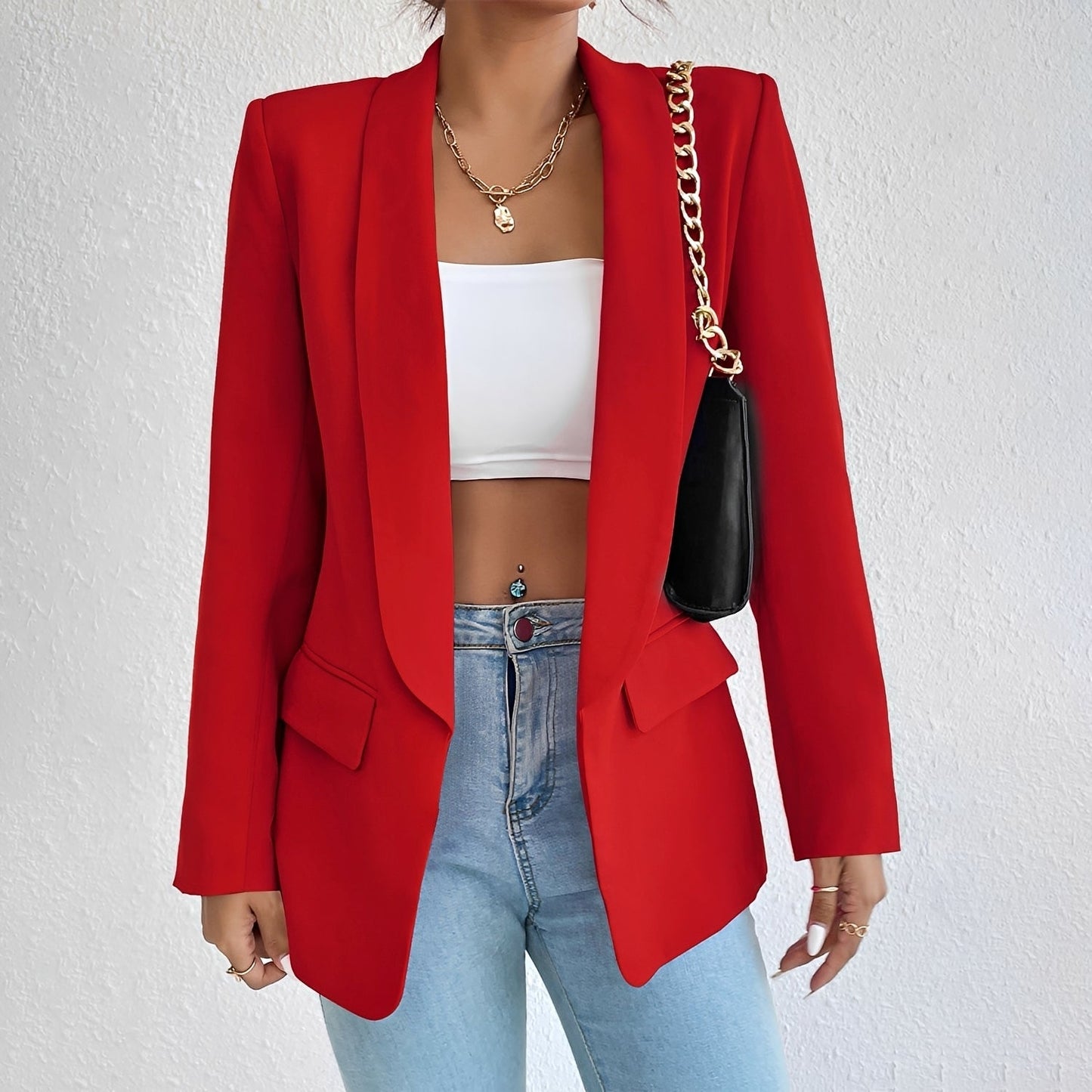 Damenblazer mit taillierter Passform – Eleganter Blazer für Büro, Alltag und vielseitige Outfits