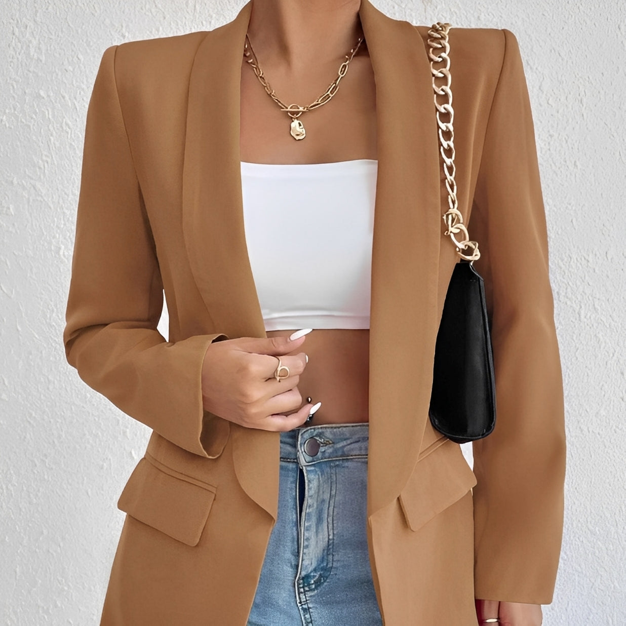 Damenblazer mit taillierter Passform – Eleganter Blazer für Büro, Alltag und vielseitige Outfits