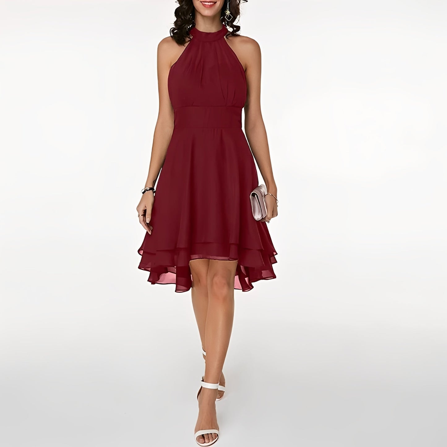 Damen Mini-Kleid mit Neckholder – Elegantes Kleid für Feiern und besondere Anlässe