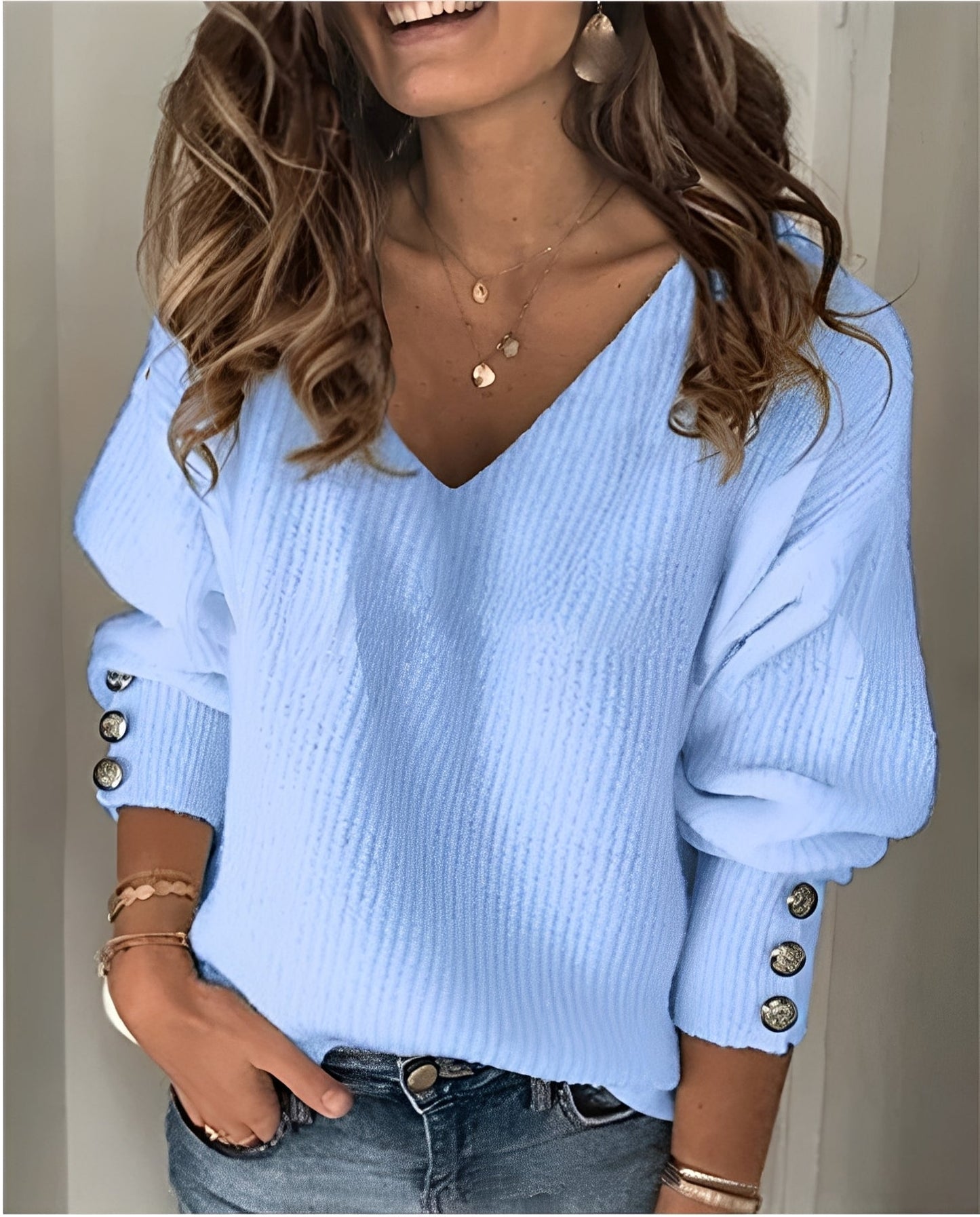 Herren Strickpullover mit V-Ausschnitt – Klassisch, Komfortabel & Vielseitig