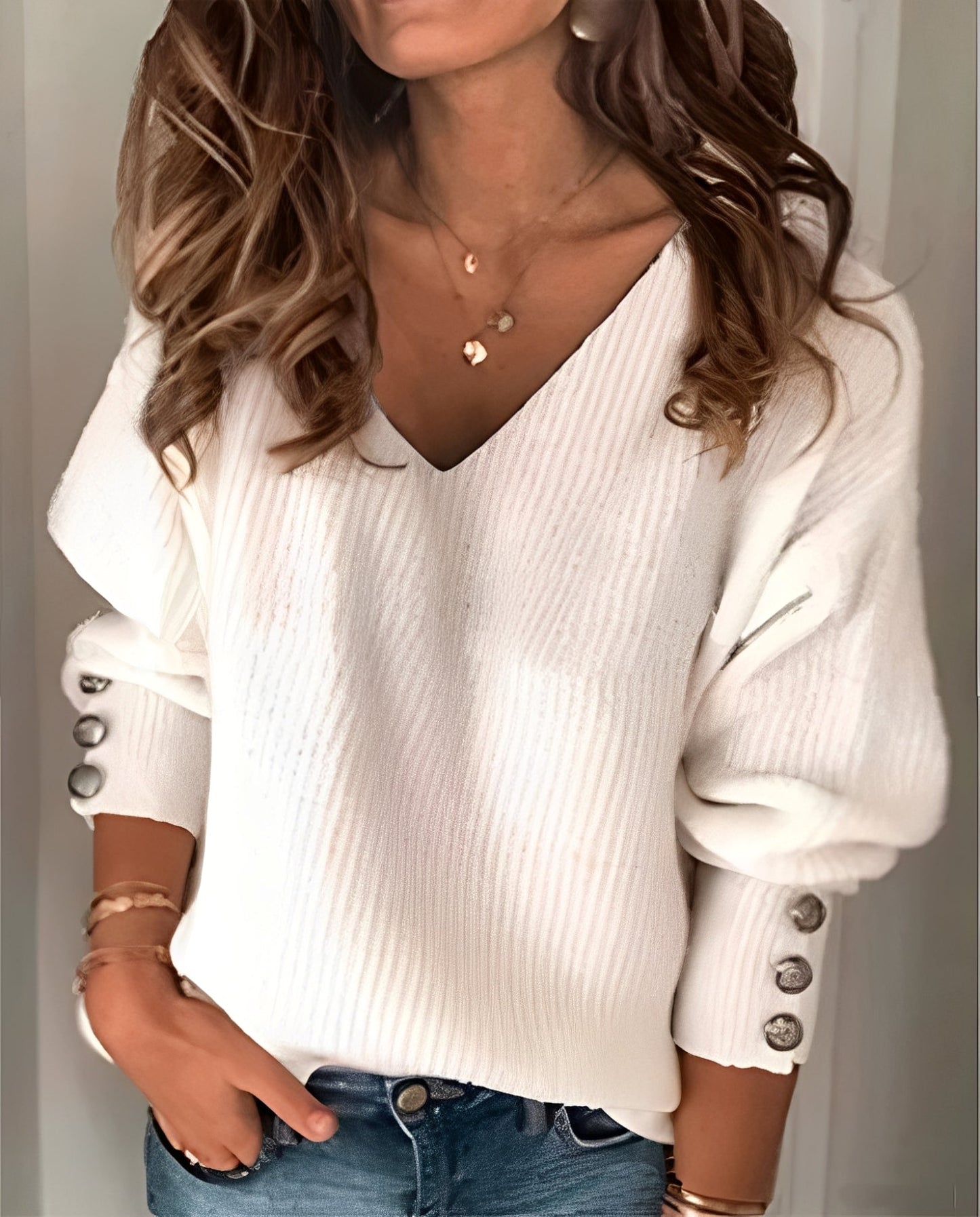 Herren Strickpullover mit V-Ausschnitt – Klassisch, Komfortabel & Vielseitig