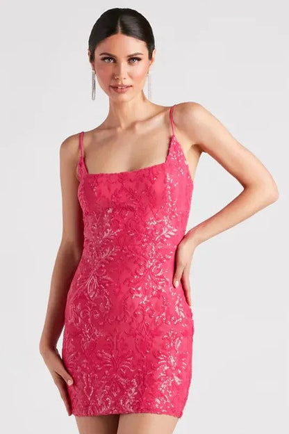 Glitzerndes Mini-Abendkleid | Figurbetont & Glamourös