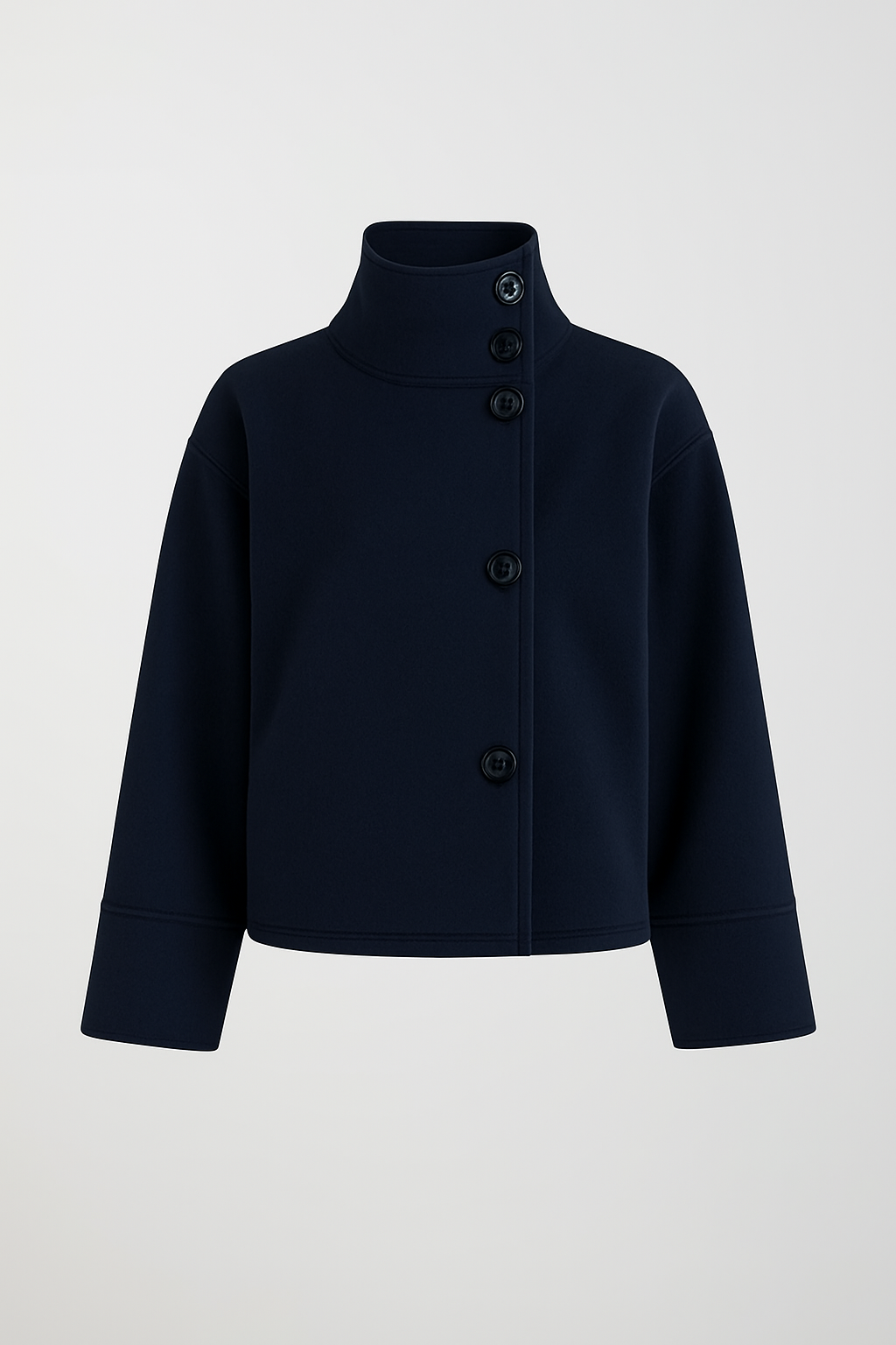 Damen Kurzjacke mit Stehkragen | Elegant & Minimalistisch