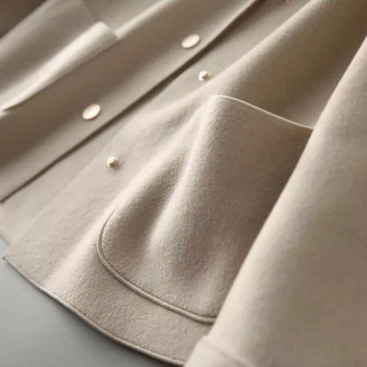 Agelisse | Damen Baumwolljacke mit Reverskragen, Knopfverschluss & Lockerem Fit, Chic & Zeitlos