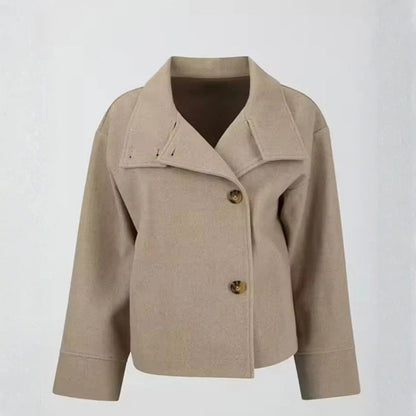 Damen Übergangsjacke mit hohem Kragen – Klassische Kurzjacke für Alltag und wechselnde Temperaturen