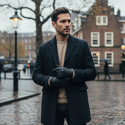 Klassische Herren Winterhandschuhe mit Bündchen – Warm, Komfortabel & Zeitlos
