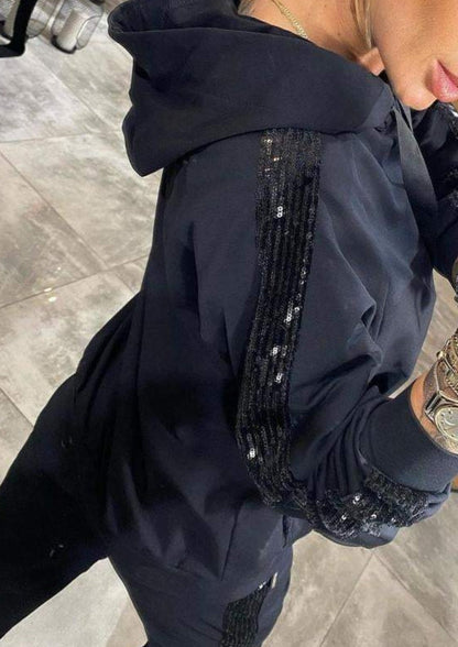 Damen Zweiteiliges Freizeit-Set mit Kapuze – Komfort Outfit für Frühling und entspannte Alltagslooks