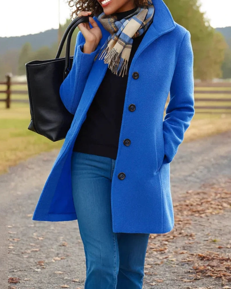 Langer Trench Coat für Damen – Klassischer Mantel für den Alltag