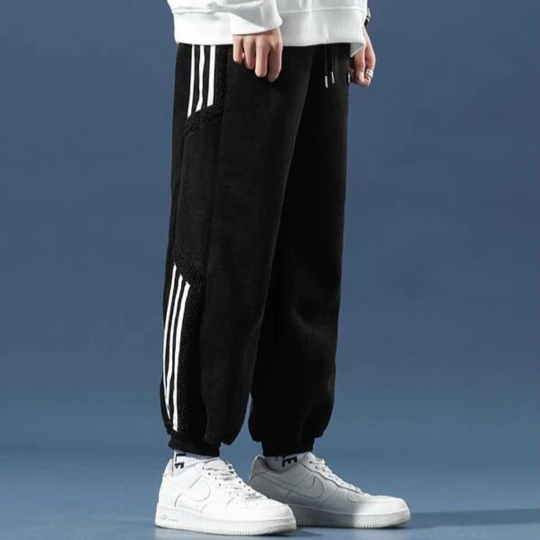 Herren Joggerhose mit Streifen | Bequeme Streetwear-Hose für Freizeit & Sport