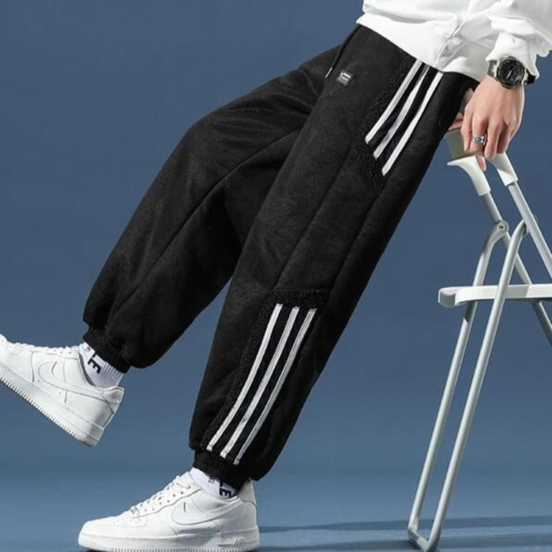 Herren Joggerhose mit Streifen | Bequeme Streetwear-Hose für Freizeit & Sport