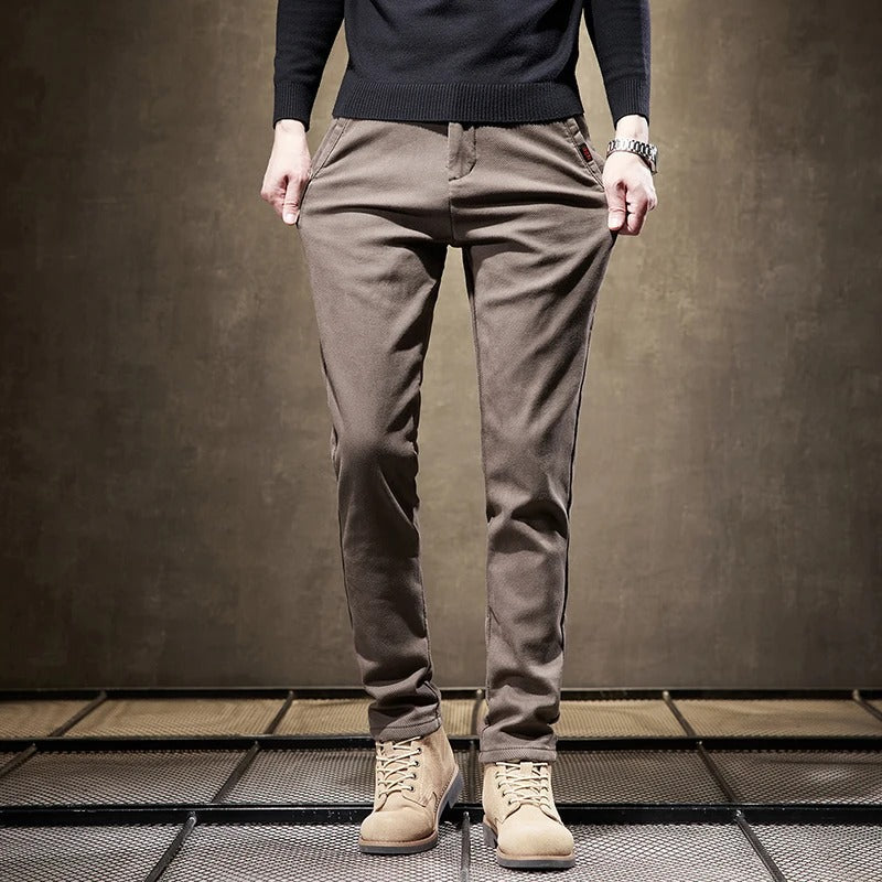 Wexford | Herren Cordhose mit Fleece-Futter Slim Fit & Warm Casual Style