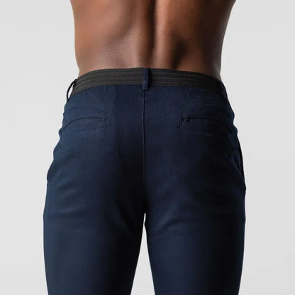 Hugh | Herren Chinohose Slim Fit | Klassische Stoffhose mit schmalem Bein