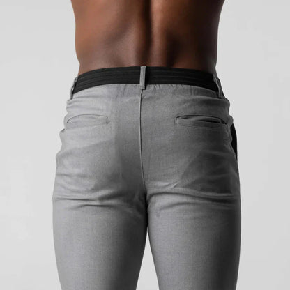 Hugh | Herren Chinohose Slim Fit | Klassische Stoffhose mit schmalem Bein