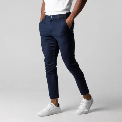 Hugh | Herren Chinohose Slim Fit | Klassische Stoffhose mit schmalem Bein