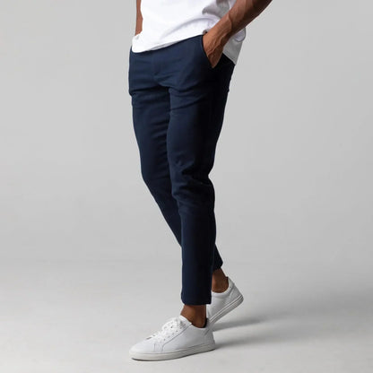 Hugh | Herren Chinohose Slim Fit | Klassische Stoffhose mit schmalem Bein