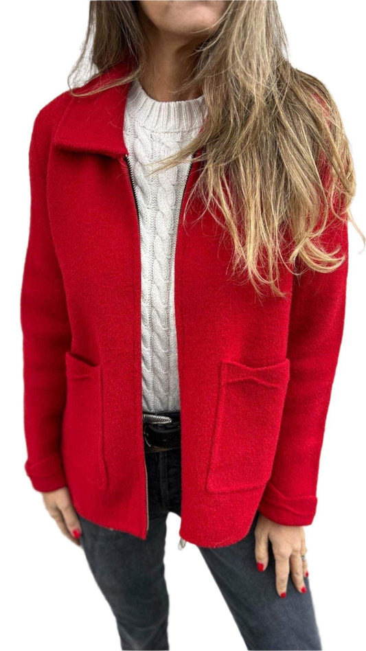 Blythwyn | Eleganter Strick-Cardigan für Damen mit Reverskragen und Taschen