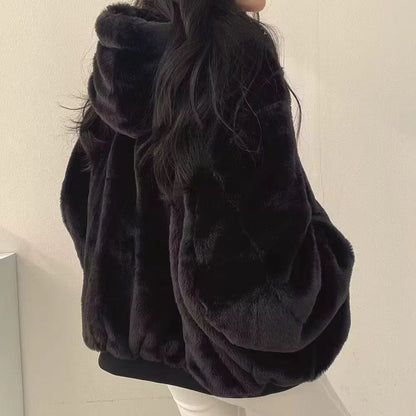 Damen Winterjacke Oversize | Kuschelige Jacke mit Fleece-Innenfutter